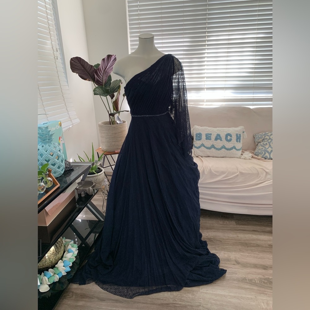 Macduggal gown navy blue